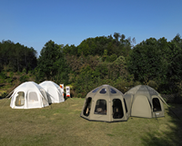 Nouvelle arrivée tente dôme gonflable 5-8 personnes grand espace tente aérienne avec fenêtre lucarne pour le Camping familial de luxe