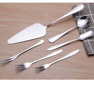 Juego de espátulas para pizza y postres de acero inoxidable de alta calidad, tenedores para frutas, aperitivos, postres, cócteles y té, kit de tenedor-cuchara. - Product Image 2