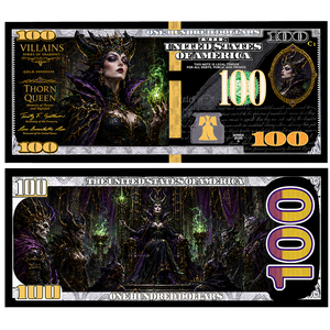 Série Villains Anime Billet de banque doré 100 dollars Dark Fantasy Queen <span class=keywords><strong>Jester</strong></span> Objets de collection - Product Image 4