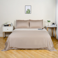 Draps en bambou taille King personnalisables certifiés OEKO-TEX 300TC, fabricant de parures de draps, taies d'oreiller et housses de couette