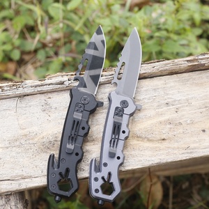 Navaja de Bolsillo Plegable Personalizable de Grado OEM para Camping, Hoja de Acero Inoxidable 3CR13 Ultra Afilada, Mango de Aluminio, 22cm - Product Image 4