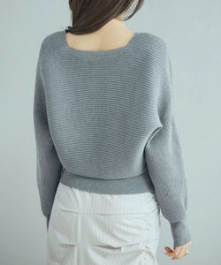 2025 maglione di lana Casual con spalle scoperte alla moda <span class=keywords><strong>maglieria</strong></span> personalizzata da donna - Product Image 3