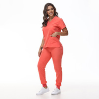 Ensembles de blouses médicales pour les professionnels de la santé, les médecins, pantalons extensibles à séchage rapide à manches courtes et uniformes d'infirmières.
