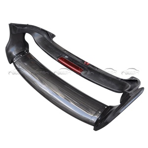 VS Style Carbon Fiber+FRP Rear Trunk <b>Boot</b> Lip Wing With LED Light Roof Spoiler for Subaru Impreza WRX STI - Product Image 5