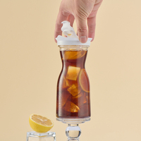 Pichets en plastique personnalisables sans BPA 500ml 750ml 1000ml 1.5L avec couvercles pour glace, thé, soda, jus, carafes, logo