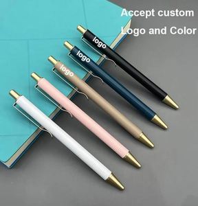New Arrival Rose Gold Business Advertising Ballpoint <b>Pen</b> With Logo for Promotional Gift Office Supplies - Product Image 2