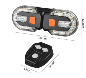 Feu arrière de vélo LED rechargeable USB, clignotants sans fil, clignotants arrière, feux arrière de scooter - Product Image 4