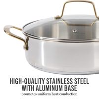 Ensemble de casseroles et poêles en acier inoxydable à 3 couches pour restaurant, 10 pièces, compatible induction, non toxique, pour cuisine