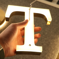 Enseigne Lumineuse LED en Acrylique pour Nom de Magasin, Lettres Rétroéclairées Personnalisées pour Vitrine Extérieure