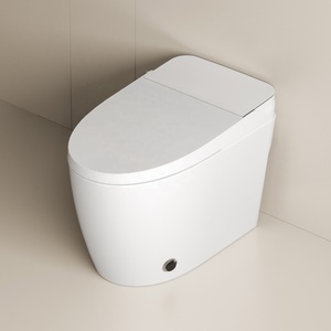 Inodoro Inteligente <span class=keywords><strong>MUBI</strong></span> Versión Simple con Sifón en <span class=keywords><strong>S</strong></span> Alargado, Inodoro Sanitario de Cerámica, WC Eléctrico Automático con Bidé Inteligente - Product Image 4