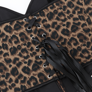 Leopard Corset <strong>Bra</strong> Tank <strong>Tops</strong> Women Sexy Bones <strong>Camisole</strong> Lingerie Night Party Club <strong>Top</strong> - Product Image 6