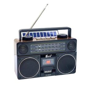 Retro 1980s Boombox Cassette Recorder AM FM SW Solar Radio BT <b>USB</b> TF 4 <b>Speaker</b> Stereo Portable Audio Device - Product Image 1