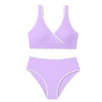 Maillot de bain bikini personnalisé pour adolescentes, vêtements de plage pour enfants, 2 pièces, maillot de bain sexy pour filles de 7 à 15 ans avec coussinets de poitrine