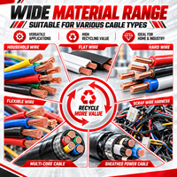 We Passion Dénudeur de fils haute performance WP-99 Double 9 couteaux 18 lames 1-60mm pour dénudage du cuivre Semi-automatique/Manuel/Automatique