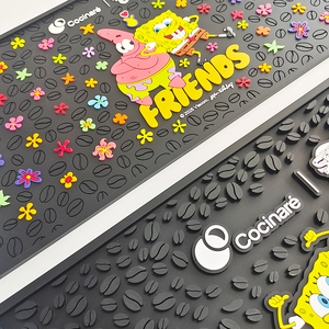 Personalized Rubber Bar <b>Mat</b> <b>Silicone</b> Bar Service <b>Mat</b> Non Slip Drip Tray Bar Spill <b>Mat</b> for Custom Brand Promotion - Product Image 5