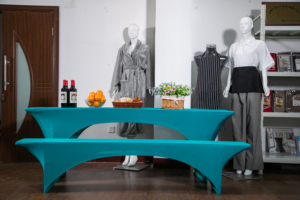 High Quality Decorative Beer Bench Party Wedding <strong>Outdoor</strong> <strong>Table</strong> <strong>Cover</strong> - Product Image 3