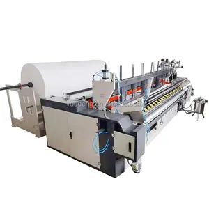 Automatische Productie Roll Toiletpapier Productielijn Papierrol Snijden En Terugspoelen Machine Papier Productie