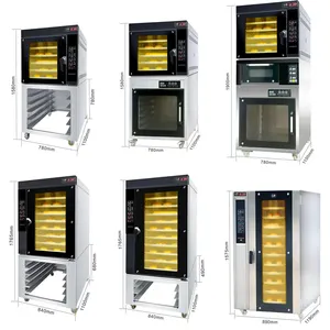 12 Trays Industrial Hot Air convection Steam Gas Convection Oven For Bread And Cake