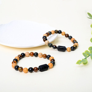Pulseras de Piedras Naturales al por Mayor, Joyería de Cristal Energético, Pulsera de Cristal de los 12 Signos del Zodíaco con Tarjetas - Product Image 1