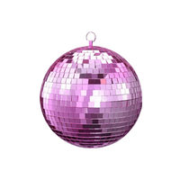Nouveauté 2025 – Ornements de Noël en verre faits main personnalisables pour fêtes, 2cm-30cm, colorés, en gros, pas chers, effet miroir disco