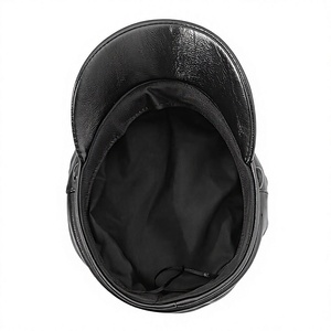 Unisex PU Leather Baseball Cap Braided <b>Band</b> Button Casual Style for Adults 56-58CM Adjustable Breathable Waterproof Four Seasons - Product Image 4