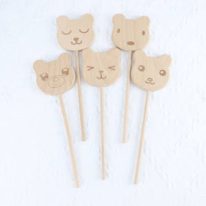 <span class=keywords><strong>Mordedor</strong></span> de <span class=keywords><strong>Madera</strong></span> de Haya Ecológico con Forma de <span class=keywords><strong>Estrella</strong></span> y Oso, con Logotipo Personalizado, Varita Mágica de Princesa para Niños, Color Natural Pulido, Tema Moderno - Product Image 4