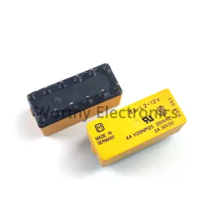 Circuit intégré de haute qualité, puce de puissance relais électromagnétique 4A 12VDC 12PIN DIP S2-L2-12V module de relais