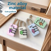 Mini cadenas en alliage de zinc pour ordinateur portable, tiroir de dortoir, armoire, antivol, pour sac à dos, valise, cadenas à combinaison - Vente en gros