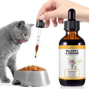 OIMMAI Promouvoir la santé du foie 60ml Vitamine C Chat <span class=keywords><strong>Allergie</strong></span> Supplément de soutien immunitaire <span class=keywords><strong>Allergie</strong></span> Gouttes immunitaires <span class=keywords><strong>pour</strong></span> chats - Product Image 4