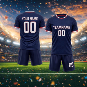 Custom Men High Quality Wholesale Heat-Transfer Printed Soccer Jersey and Sportswear Club Team with <b>Cheap</b> Price Short Sleeve 07 - Product Image 1