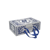 Boîte magnétique pliable personnalisable avec gaufrage, en matériaux recyclés, pour le rangement et l'emballage de vêtements, sous-vêtements, chaussures, fourrures et chaussettes
