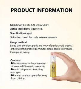 Großhandel Delay Spray Adult Pleasure Beliebte Verzögerung Natürliche Inhaltsstoffe Hochwertige <span class=keywords><strong>Sex</strong></span> Enhancer Adult Produkt - Product Image 5