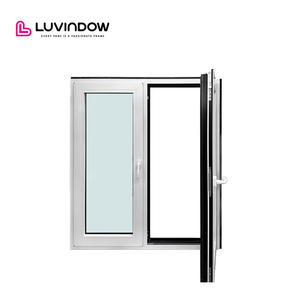 Ventanas Modernas para Casa, Estilo Años 70, con Rotura de Puente Térmico, de Aleación de Aluminio Blanco, Vidrio Inteligente Conmutable, Abatibles Horizontalmente, Tipo Villa, con Certificación Energy Star - Product Image 5