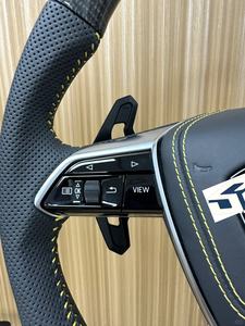 Volante de fibra de carbono para coche para Audi <span class=keywords><strong>RS3</strong></span> S3 A7 A4 B9 RS6 RS7 S4 A3 8V Q7 A6 - Product Image 3