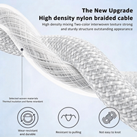Câble Type C Premium 20W, câble de charge rapide, câble de données USB C en nylon tressé robuste pour iPhone 14 13 12 11 Pro Max OEM/ODM