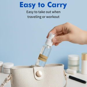 Bouteilles de <span class=keywords><strong>voyage</strong></span> à vaporiser approuvées, flacons vaporisateurs à fine brume format <span class=keywords><strong>voyage</strong></span> pour liquides, bouteilles en plastique transparentes rechargeables vides avec étiquettes - Product Image 5