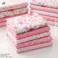 Tissu textile prêt à l'emploi, tissu imprimé à petites fleurs, 100% coton popeline, tissu imprimé pour robe femme