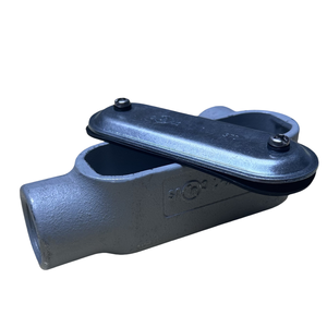 Corpo per condotti LeaderFul LR Tipo Form <span class=keywords><strong>7</strong></span> Modello LR47 1 1/4" in ghisa grigia resistente alla corrosione per tiraggio condotti elettrici - Product Image 3