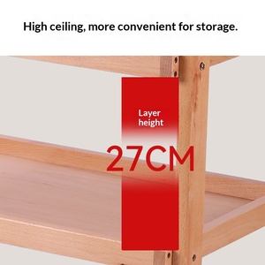 Chariot de peinture portable en bois de hêtre à trois-quatre niveaux, chariot professionnel pour outils de peinture à l'huile, chariot mobile en bois massif pour <span class=keywords><strong>artiste</strong></span> - Product Image 6
