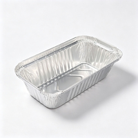 Barquette de cuisson rectangulaire jetable en aluminium pour rôtissage, idéale pour les barbecues en extérieur et la pâtisserie à domicile