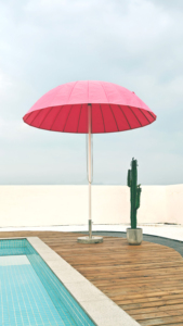 Parasol de terrasse robuste en forme de <span class=keywords><strong>tulipe</strong></span> de 3 m, 24 baleines en fibre de verre, base en marbre de 40 kg, protection UV, imperméable, mobilier d'extérieur pour jardin - Product Image 5
