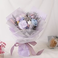 Cadeaux de Saint-Valentin romantiques Fleurs préservées Bouquet de roses éternelles pour toujours Saint Valentin 2025