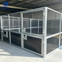 Abri pour chevaux JHorse, durable, préfabriqué, en acier, extérieur, avec toit