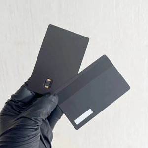 Giao Diện Kép không thấm nước 13.56MHz NFC Matt thẻ tín dụng kim loại màu đen kiểm soát truy cập nhiều màu với chữ ký hico để thanh toán - Product Image 6