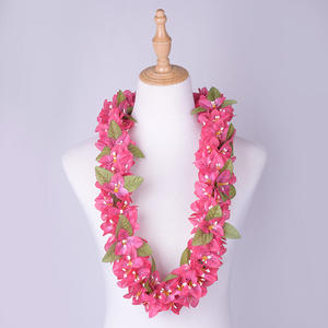 Collier <span class=keywords><strong>de</strong></span> fleurs artificielles en soie Bougainvillea KN-hl013m 100CM, collier <span class=keywords><strong>de</strong></span> fleurs hawaïen pour fête, <span class=keywords><strong>couronne</strong></span> florale pour anniversaire, Noël, Nouvel An - Product Image 3