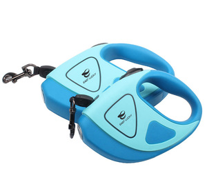 Vendedor superior logotipo personalizado retráctil <span class=keywords><strong>Nylon</strong></span> mascota perro correa de lujo automático LED patrón sólido hecho aleación poliéster plástico-venta al por mayor - Product Image 2