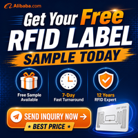 Rfid pasivo de largo alcance 865-928MHz Uhf Rfid etiqueta de papel 4x6 pulgadas pegatina de paquete logístico