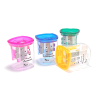 Taille-crayon scolaire Sacapunta Con Deposito manuel utile de bureau de fantaisie personnalisé Taille-crayon Tajalapiz de papeterie pour enfants