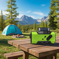 Radio Darurat Bencana Suara Jernih Keras 2000mAh Power Bank Tipe-C FM/AM/WB Alarm SOS