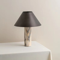 Table de chevet de luxe italienne, design moderne et épuré, pour chambre à coucher et salon, nouveau style chinois, en marbre naturel